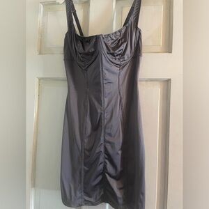 SKIMS Purple Stretch Satin Dress